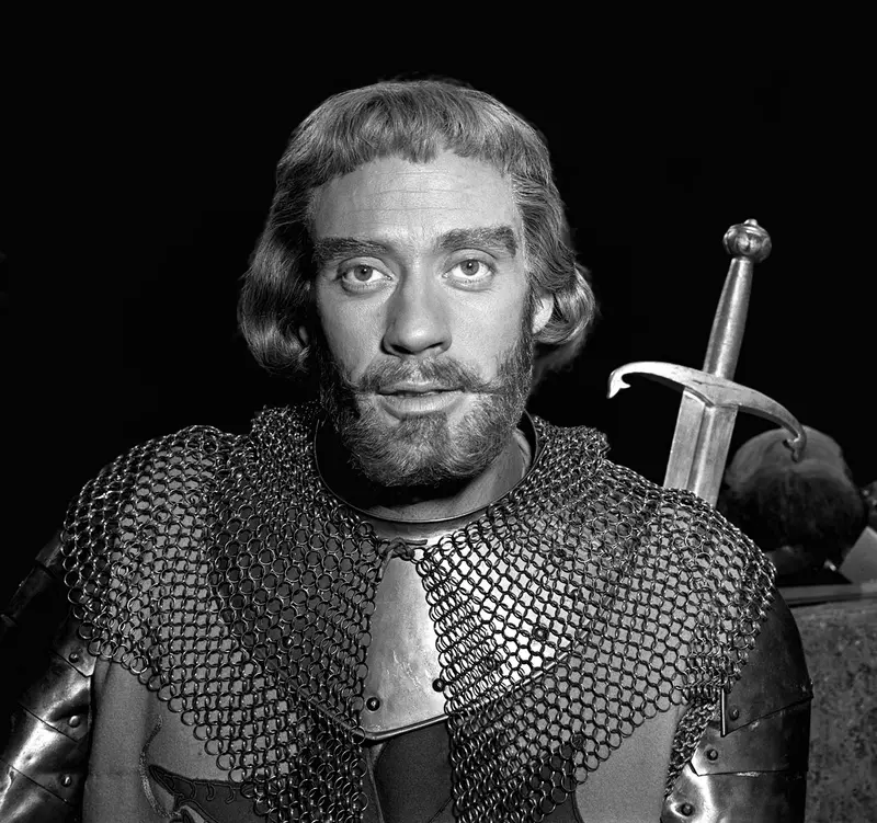 Mel Ferrer in a still from Knights of the Round Table (1953)